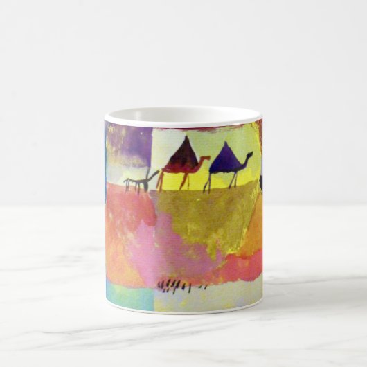Landschaft mit Kamelen, Paul Klee Kaffeetasse (Mittel)