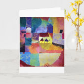 Landschaft mit Kamelen, Paul Klee Karte (Gelbe Blume)