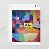 Landschaft mit Kamelen, Paul Klee Postkarte (Vorne/Hinten)