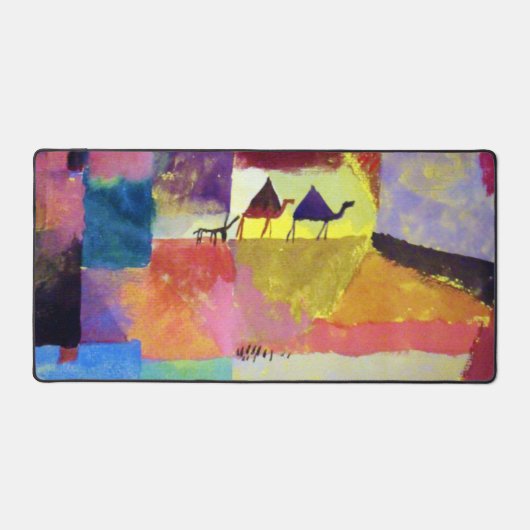 Landschaft mit Kamelen, Paul Klee Schreibtischunterlage (Vorderseite)