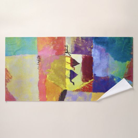 Landschaft mit Kameln, Paul Klee Badehandtuch (Badehandtuch)