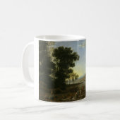 Landschaft mit Kaufleuten - Claude Lorrain Kaffeetasse (Vorderseite Links)