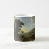 Landschaft mit Kaufleuten - Claude Lorrain Kaffeetasse (Mittel)
