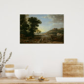 Landschaft mit Kaufleuten - Claude Lorrain Kunstvo Poster (Küche)