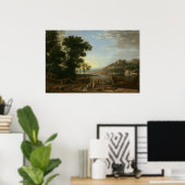 Landschaft mit Kaufleuten - Claude Lorrain Kunstvo Poster (Heimbüro)