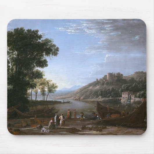 Landschaft mit Kaufleuten Mousepad (Vorne)