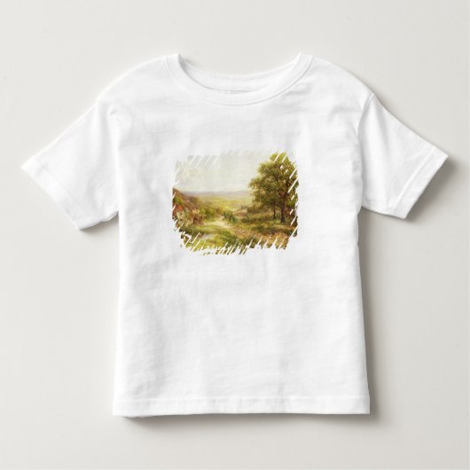 Landschaft mit Kindern durch einen Teich, 1884 Kleinkind T-shirt (Vorderseite)