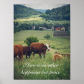 Landschaft mit Kühen Poster (Vorne)