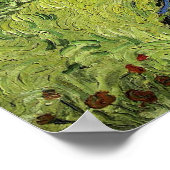 Landschaft mit Kutsche und Zug Poster (Ecke)