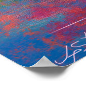 Landschaft mit Lichtgeflüster Poster (Ecke)