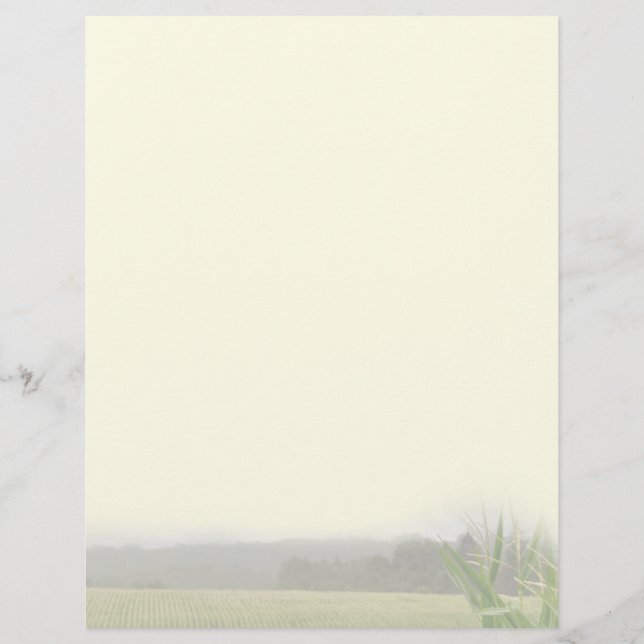 Landschaft mit Mais-Pflanze, ausgenommen (Vorderseite)