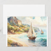 Landschaft mit Meer und Segelschiffen (Vorne/Hinten)