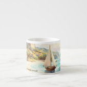 Landschaft mit Meer und Segelschiffen Espressotasse (Vorderseite)