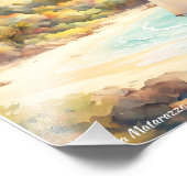 Landschaft mit Meer und Segelschiffen Fotodruck (Ecke)