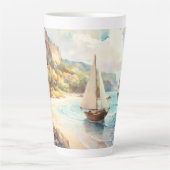 Landschaft mit Meer und Segelschiffen Milchtasse (Vorderseite)