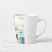 Landschaft mit Meer und Segelschiffen Milchtasse (Rechts)