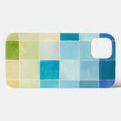 Landschaft mit mehrfarbigen, pixeligen Quadraten Case-Mate iPhone Hülle (Rückseite (Horizontal))