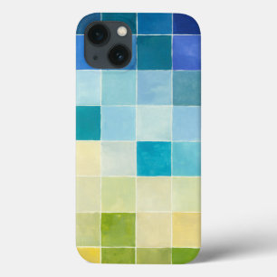 Landschaft mit mehrfarbigen, pixeligen Quadraten Case-Mate iPhone Hülle
