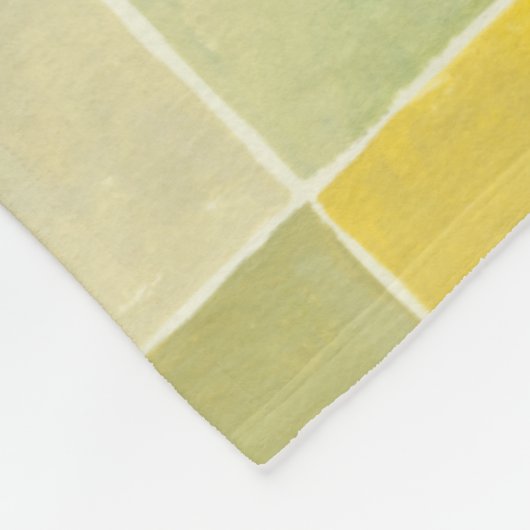 Landschaft mit mehrfarbigen, pixeligen Quadraten Fleecedecke (Ecke)