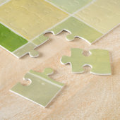 Landschaft mit mehrfarbigen, pixeligen Quadraten Puzzle (Seite)