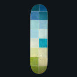Landschaft mit mehrfarbigen, pixeligen Quadraten Skateboard<br><div class="desc">Megan Meagher schuf dieses Stück unter Verwendung eines Stils,  der als digitale pixilation bekannt ist. Künstler nutzen Computerprogramme,  um ihre Stücke zu entwerfen und zeichnen,  und produzieren impressionistische Darstellungen der realen Umgebung. Wenn Sie abstrakte,  experimentelle Kunst Liebe ist dieser Druck für Sie!</div>