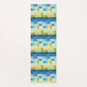 Landschaft mit mehrfarbigen, pixeligen Quadraten Yogamatte (Vorderseite)