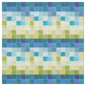 Landschaft mit mehrfarbigen Pixilated Quadraten Stoff (Muster)