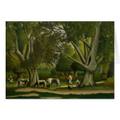 Landschaft mit Milchmädchen von Henri Rousseau (Vorderseite (Horizontal))