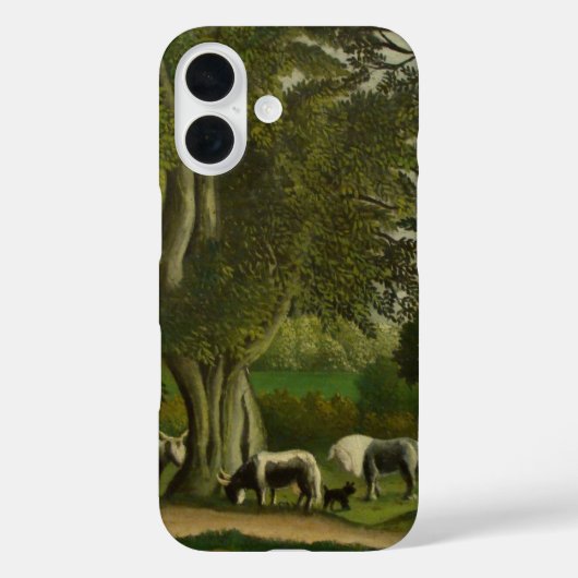 Landschaft mit Milchmädchen von Henri Rousseau Case-Mate iPhone Hülle (Rückseite)