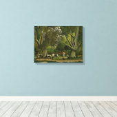 Landschaft mit Milchmädchen von Henri Rousseau Leinwanddruck (Insitu (Holzboden))