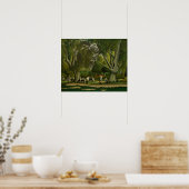 Landschaft mit Milchmädchen von Henri Rousseau Poster (Küche)