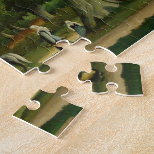 Landschaft mit Milchmädchen von Henri Rousseau Puzzle (Seite)
