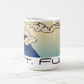 Landschaft mit Mt. Fuji und Wolken Kaffeetasse (Mittel)