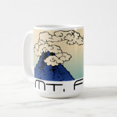 Landschaft mit Mt. Fuji und Wolken Kaffeetasse (Vorderseite Links)