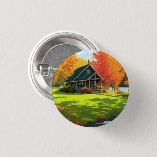 Landschaft mit Natur Button (Vorne & Hinten)