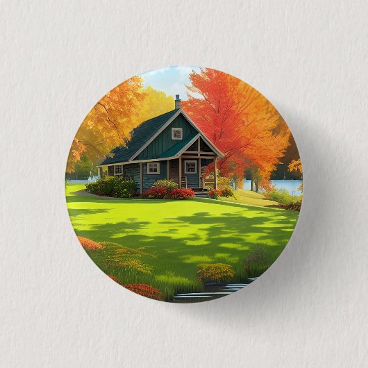 Landschaft mit Natur Button (Vorderseite)