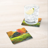 Landschaft mit Natur-Hintergrund-46556 Rechteckiger Pappuntersetzer (Vor Ort)