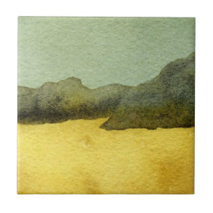 Landschaft mit nur Vorder-, Mittel- und Hintergrun Fliese