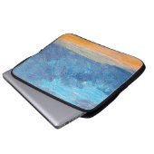 Landschaft mit Ölgemälden. Bildende Kunst, abstrak Laptopschutzhülle (Vorne Knopf)
