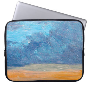 Landschaft mit Ölgemälden. Bildende Kunst, abstrak Laptopschutzhülle