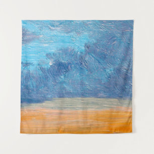 Landschaft mit Ölgemälden. Bildende Kunst, abstrak Wandteppich