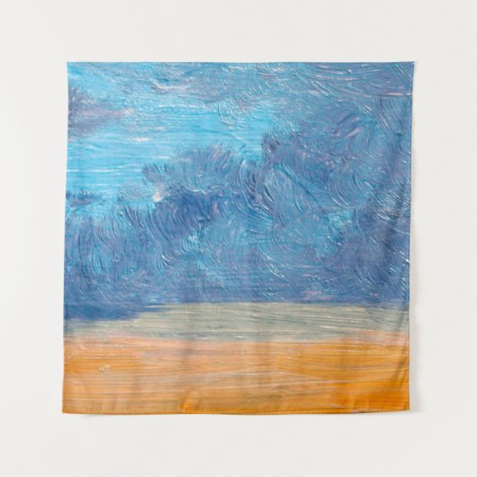 Landschaft mit Ölgemälden. Bildende Kunst, abstrak Wandteppich (Vorderseite)