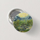 Landschaft mit Olive Vincent Willem van Gogh Button (Vorne & Hinten)