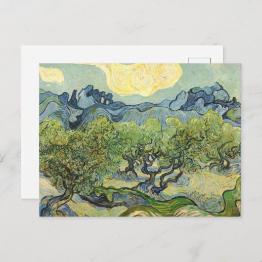 Landschaft mit Olive Vincent Willem van Gogh Postkarte (Vorne/Hinten)