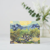 Landschaft mit Olivenbäumen durch Vincent van Gogh Postkarte (Stehend Vorderseite)