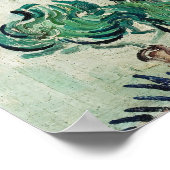Landschaft mit Paarwandern & Crescent Moon Poster (Ecke)