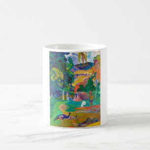 Landschaft mit Peakocks, Gauguin Kaffeetasse