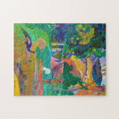 Landschaft mit Peakocks, Gauguin Puzzle (Horizontal)