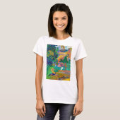 Landschaft mit Peakocks, Gauguin T-Shirt (Vorne ganz)