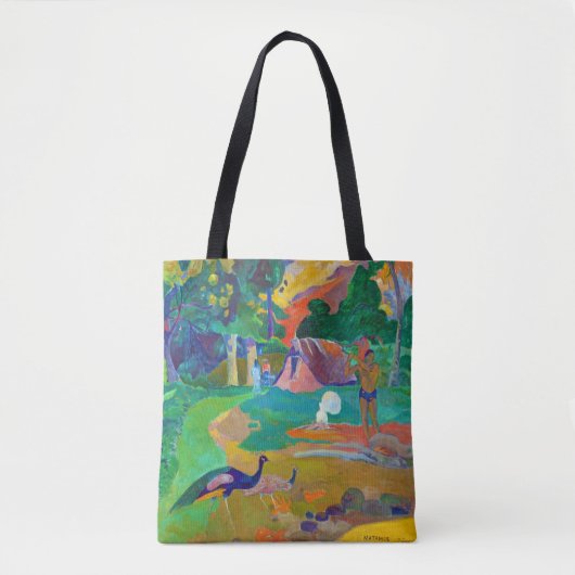 Landschaft mit Peakocks, Gauguin Tasche (Vorderseite)